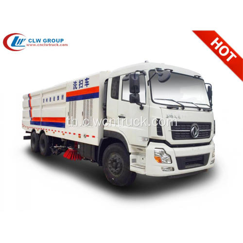 รับประกัน 100% Dongfeng 22cbm รถบรรทุกรถกวาดถนนขนาดใหญ่